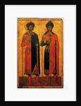 Saints Boris and Gleb, Mid of the 14th cen by Russian icon