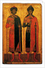 Saints Boris and Gleb, Mid of the 14th cen by Russian icon