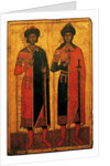 Saints Boris and Gleb, Mid of the 14th cen by Russian icon