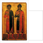 Saints Boris and Gleb, Mid of the 14th cen by Russian icon