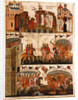 Battle between the Novgorodians and Suzdalians, Mid of the 15th cen by Russian icon