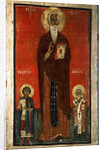 Saint John Climacus with Saint George and Saint Blaise, Second half of 13th century by Russian icon