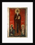 Saint John Climacus with Saint George and Saint Blaise, Second half of 13th century by Russian icon