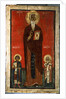 Saint John Climacus with Saint George and Saint Blaise, Second half of 13th century by Russian icon