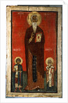 Saint John Climacus with Saint George and Saint Blaise, Second half of 13th century by Russian icon