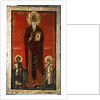 Saint John Climacus with Saint George and Saint Blaise, Second half of 13th century by Russian icon