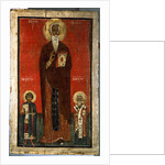 Saint John Climacus with Saint George and Saint Blaise, Second half of 13th century by Russian icon