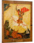 Saint George and the Dragon, ca. 1600 by Russian icon