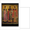 Saint Vsevolod Mstislavich, Prince of Pskov with Saints Boris and Gleb by Russian icon