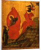 The Prophet Elijah and the Fiery Chariot, Early16th cen by Russian icon