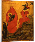 The Prophet Elijah and the Fiery Chariot, Early16th cen by Russian icon