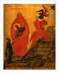 The Prophet Elijah and the Fiery Chariot, Early16th cen by Russian icon