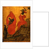 The Prophet Elijah and the Fiery Chariot, Early16th cen by Russian icon