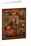 The Nativity of the Virgin, End of 17th cen by Russian icon