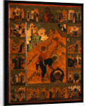The Beheading of Saint John the Baptist with the Feodorovskaya Mother of God, Early 17th cen by Russian icon