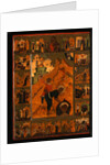 The Beheading of Saint John the Baptist with the Feodorovskaya Mother of God, Early 17th cen by Russian icon