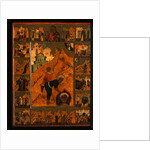 The Beheading of Saint John the Baptist with the Feodorovskaya Mother of God, Early 17th cen by Russian icon