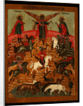 The Miracle of Florus and Laurus, End of 17th cen by Russian icon
