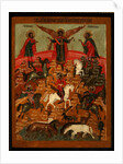 The Miracle of Florus and Laurus, End of 17th cen by Russian icon