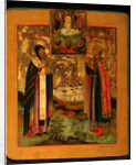 Saints Bishop Arsenius of Tver and Prince Michael of Tver, 1802 by Russian icon