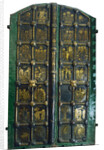Golden gates of the Cathedral of the Nativity in Suzdal, Early 13th cen by Russian master