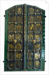 Golden gates of the Cathedral of the Nativity in Suzdal, Early 13th cen by Russian master