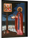 Venerable Adrian of Poshekhonye, 18th century by Russian icon