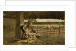 The Sheepshearing, 1883-1884 by Giovanni Segantini