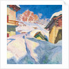 Capolago in Winter with a View of Piz Lagrev, 1928 by Giovanni Giacometti