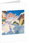 Capolago in Winter with a View of Piz Lagrev, 1928 by Giovanni Giacometti
