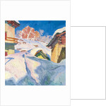 Capolago in Winter with a View of Piz Lagrev, 1928 by Giovanni Giacometti