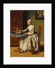 A Lady pouring Chocolate (La Chocolatière), c. 1745 by Jean-Étienne Liotard