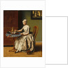 A Lady pouring Chocolate (La Chocolatière), c. 1745 by Jean-Étienne Liotard