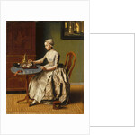 A Lady pouring Chocolate (La Chocolatière), c. 1745 by Jean-Étienne Liotard