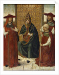 Cardinal Pedro González de Mendoza praying before Saint Peter, 1490-1495 by Anonymous
