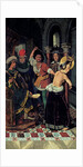 The Flagellation of Saint Engratia, ca 1475 by Bartolomé Bermejo