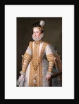 Portrait of Anna of Austria (1549?1580), Queen consort of Spain, 1571 by Alonso Sánchez Coello