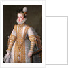 Portrait of Anna of Austria (1549?1580), Queen consort of Spain, 1571 by Alonso Sánchez Coello