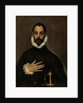 Nobleman with his Hand on his Chest, c. 1580 by Dominico El Greco