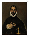Nobleman with his Hand on his Chest, c. 1580 by Dominico El Greco