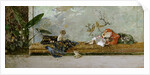 The Artists Children, María Luisa and Mariano, at the Salón Japonés, 1874 by Marià Fortuny