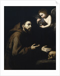Francis of Assisi and the angel with the water bottle, 1636-1637 by José de Ribera