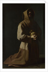 Saint Francis in Meditation, 1635-1640 by Francisco de Zurbarán