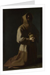 Saint Francis in Meditation, 1635-1640 by Francisco de Zurbarán