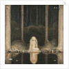 Princess Tuvstarr is still sitting there wistfully looking into the water, 1913 by John Bauer