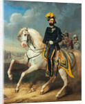 Portrait of the King Charles XV of Sweden, Mid of the 19th cen by Carl Fredrik Kiörboe