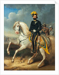 Portrait of the King Charles XV of Sweden, Mid of the 19th cen by Carl Fredrik Kiörboe