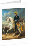 Portrait of the King Charles XV of Sweden, Mid of the 19th cen by Carl Fredrik Kiörboe