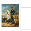 Portrait of the King Charles XV of Sweden, Mid of the 19th cen by Carl Fredrik Kiörboe