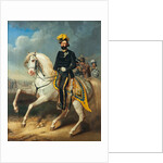 Portrait of the King Charles XV of Sweden, Mid of the 19th cen by Carl Fredrik Kiörboe